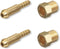 Argon Nut & Nipple x 1/4" Hose Barb, Mig Tig Welding Fitting Inert Gas, 2 Sets...
