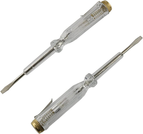 E-outstanding Electronics Screwdriver 2PCS 100-500V Flathead Electric Pen Circuit Tester Pen 3mm...