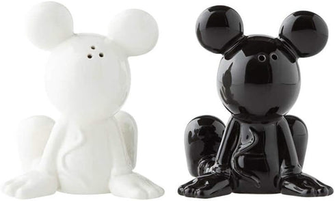 Enesco Disney Ceramics Mickey Mouse Sitting Salt and Pepper Shakers, 3.5 Inch, Black and White...