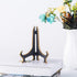 Artliving 6" Decorative Plate Stand Holder Plastic Picture Easel Display Stand Picture Frame Stand Black Gold...