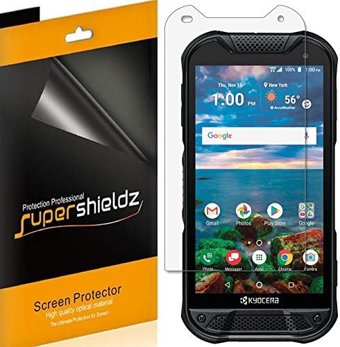 Supershieldz (6 Pack) Designed for Kyocera (DuraForce Pro 2) Screen Protector, High Definition Clear Shield (PET)...