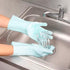 2 Pairs of BPA FREE Silicone Dishwashing Gloves for Kitchen Silicone Scrubbing Gloves Soft Bristles Cleaning Pet Care Washing Reusable Non-Slip & ...