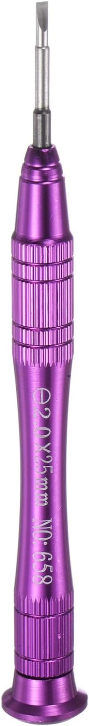 Precision Slotted Screwdriver 2.0x25mm Magnetic Flat Head Mini Pen Style Screw Driver with Non-slip Handle for Eyeglasses Watch Laptop Electronic,...