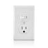 Leviton T5225-W Combination, 15 Amp, 120 Volt AC Toggle Switch, and 15amp, 125 Volt 5-15R Tamper Resistant Receptacle, Grounding, White......