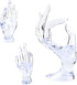 yuntop 1 Pack Hand Form Ring Holder Mannequin Hand Jewelry Organizer Stand Watch Stand Bracelet Ring Support Aesthetic Rack (Clear)...