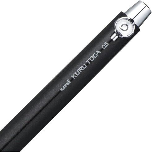 Uni Mechanical Pencil, Kuru Toga Rubber Grip Model 0.5mm, Black (M56561P.24)...
