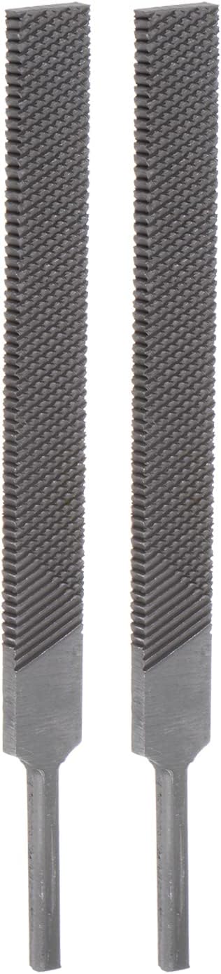 2pcs Pneumatic Flat Files Set 5mm x 100mm Hardened Bearing Steel Coarse Cut Teeth Hand Tools for Metal Wood Sharpening...