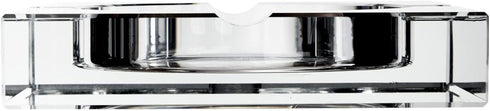 Juvale Glass Crystal Ashtray with 4 Slots for Cigars - Luxury Square Cigarette Holder for Men, Home, Office, Desk, Tabletop Decoration (7 x 7 x 1....