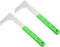 PATIKIL Crack Weeder, 2 Pack Stainless Steel Weeding Knife L-Shape Crevice Weeding Tool Grass Cutter Bush Knife for Gardening, Green...