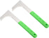 PATIKIL Crack Weeder, 2 Pack Stainless Steel Weeding Knife L-Shape Crevice Weeding Tool Grass Cutter Bush Knife for Gardening, Green...