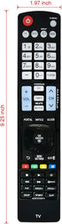 AKB73755414 Replaced Remote fit for LG TV 39LY570H 42LY570H 47LY570H 55LY570H 32LY560H 39LY560H 42LY560H 47LY560H 32LY750H 39LY750H 32LY760H 39LY7...