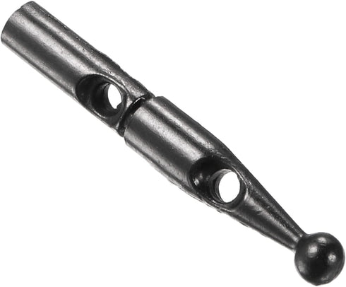 10pcs Umbrella Tail Beads 2.4mm Hole Dia 26mm Length Metal Umbrella Bone Cover for Reverse Umbrella Cover Parts, Grey...