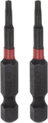 2pcs T10 Impact Rated Torx Bit 1/4" Hex Shank 2" Length Magnetic Security Star Screwdriver Power Tool...