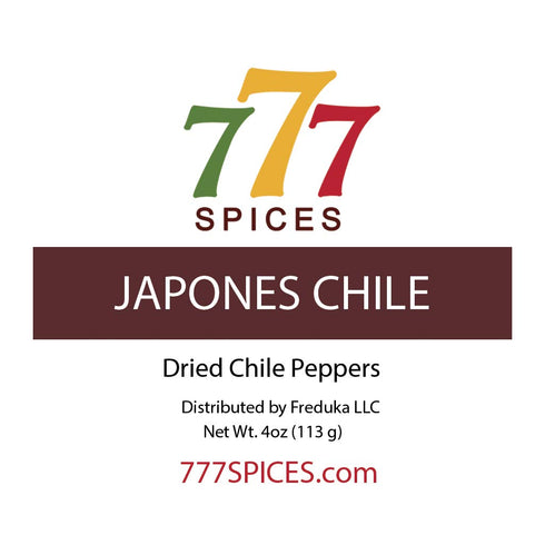 4oz Japones Dried Whole Chile Peppers, Japanese Red Pepper, Chili Seco Pods for Authentic Mexican Food, Heat-Sealed Resealable Bag...