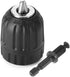 Mesee 0.8-10mm Keyless Drill Chuck Adapter 3/8-24UNF Mount Thread Impact Chuck Converter, Quick Release Conversion Tool with 1/4 Inch Hex Shank...