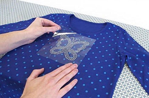 10 Ft x 12 inch Roll Hot Fix Rhinestones Transfer Film Paper - ThreadNanny...