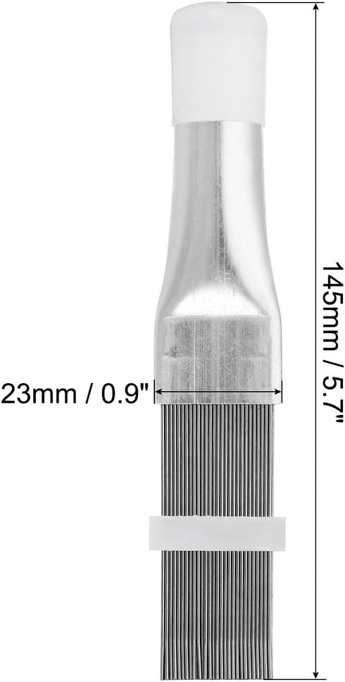 PATIKIL Air Conditioner Fin Comb, 3 Pack Stainless Steel AC Coil Cleaner Brush Fin Straightener Condenser Coil Repair Tool for Radiator Refrigerat...