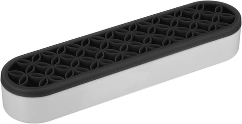 PATIKIL Diamond Painted Pen Holder, Silicone Makeup Brush Holder Multi-Purpose Cosmetic Storage Box Desktop Organizer for Art Craft, Black...