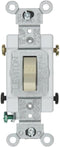 Leviton 1221-SW 20-Amp, 120/277-Volt, Toggle Single-Pole AC Quiet Switch, Heavy Duty Spec Grade, Grounding, White......