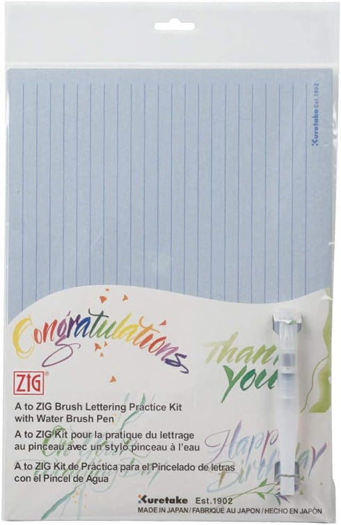Zig INPK-002 Brush Lettering Practice Kit...