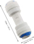 E-outstanding 5-Pack RO Water System Equal Straight 1/4" Plastic Quick Pipe Fitting Reverse Osmosis Connector...
