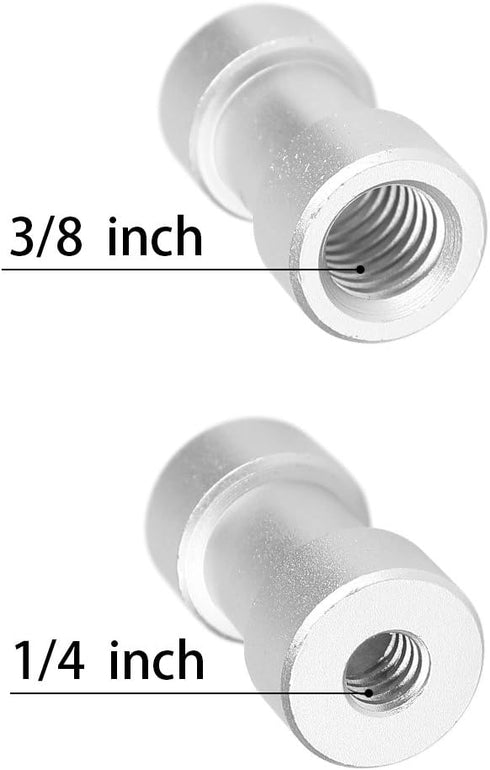 3 Pieces 1/4" 3/8" Tripod Screw Converter Adapter Flash Light Stand Connector Camera Spigot for DSLR Camera,Tripod,Shoulder Rig,Lighting Equipment...