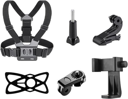 KINGKI Mobile Phone Chest Mount Harness Strap Holder Cell Phone Clip Action Camera POV for Samsung iPhone Plus etc......