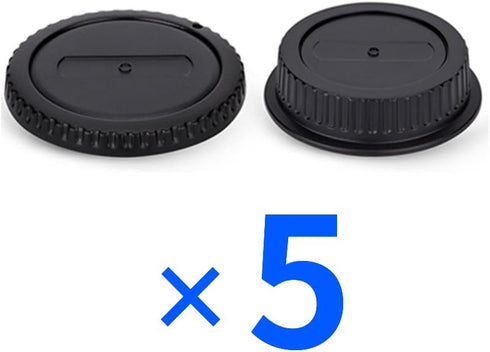 Rear Lens Cap & Body Cap Cover Set for Canon EF EF-S Mount Camera 90D 80D 77D 70D T8i T7 T7i T6 T6i T5i SL3 SL2 7D Mark II 6D Mark II 5D Mark IV 1...