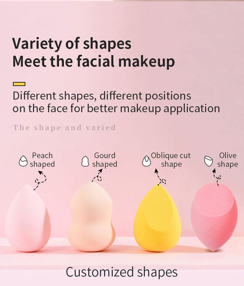 Blender Makeup Sponge For Blending, Latex Free Makeup Sponge, Soft and Bouncy Beauty Blender Sponge Set For Face Cream, BB Cream, Foundations, Pow...