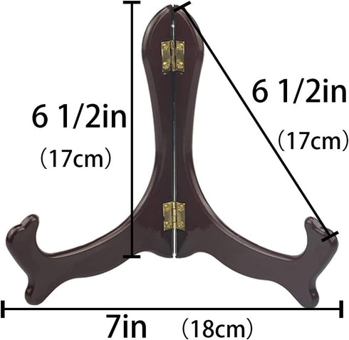 Artliving 7 inch wood-like Easels Plate Stand Holder Display Stands -Set of 4...