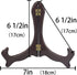 Artliving 7 inch wood-like Easels Plate Stand Holder Display Stands -Set of 4...