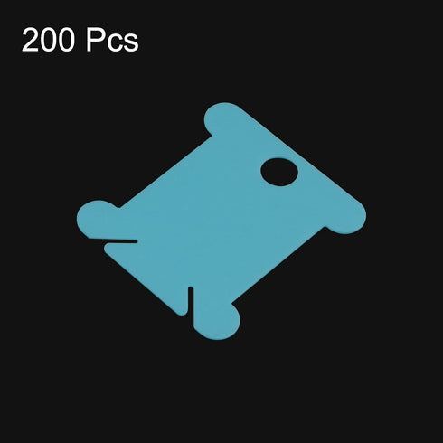 HARFINGTON 200pcs Embroidery Floss Bobbins, 1.5" x 1.4" with Thread Clips Plastic Floss Bobbins Cardboard for Cross Stitch Thread Organizer Holder...