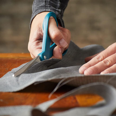 Fiskars Scissors, Stainless Steel Scissors All Purpose, 8 Inch, Adriatic Blue...