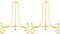 Artliving (2 pack 6 Inch Iron Display Stand, Gold Iron Easel Plate Display Photo Holder Stand, Displays Picture Frames, Cookbooks, Decorative Plat...