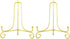 Artliving (2 pack 6 Inch Iron Display Stand, Gold Iron Easel Plate Display Photo Holder Stand, Displays Picture Frames, Cookbooks, Decorative Plat...