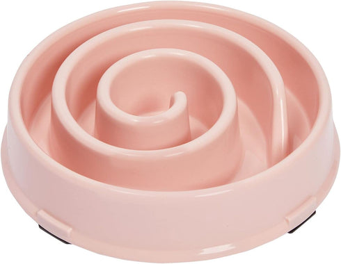 Juvale Interactive Dog Bowl, Spiral Slow Feeder Pet Dish (Pink and Green)...