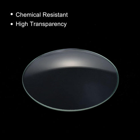 PATIKIL 60 mm Diameter Watch Glass, 3 Packs Beaker Cover Smooth Edges Chamfered Arc for Laboratory, Transparent...