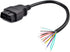 iKKEGOL OBD OBDII J1962 Male Connector to Open Plug Wire, OBD Diagnostic Extension Cable OBD2 Pigtail, DIY Mobley USB Adapter (30cm/12'')...