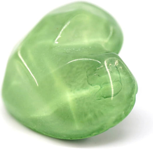20 pcs Green Resin Jelly Heart Shape with Metal Loop Sewing Coat Buttons -20mm -13/16"...