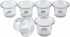 Clear Chunky Glass Lip Votive Candle Holders Tealight Votive Cups for Wedding Proposal, Spa, Aromatherapy, Meditation, 6 Counts by Shxstore...