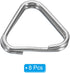 PATIKIL Camera Strap Lug Ring, 8 Pack Metal Triangle Split Ring Hook Adapter Universal for Camera Shoulder Strap, Silver Black...