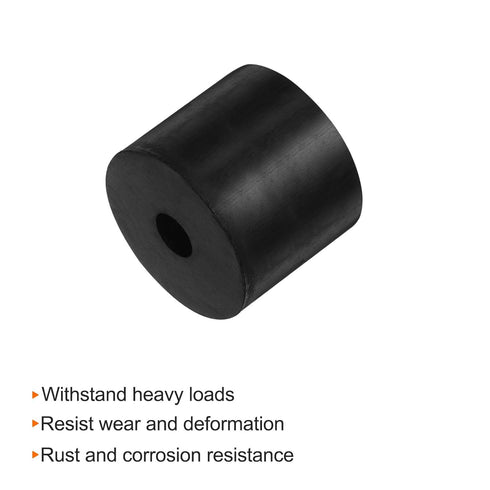 4pcs Rubber Spacer 1.57 Inch OD 0.4 Inch ID 1.57 Inch Thick Neoprene Round Anti Vibration Isolation Pads Isolator Rubber Washers Bushings for Home...