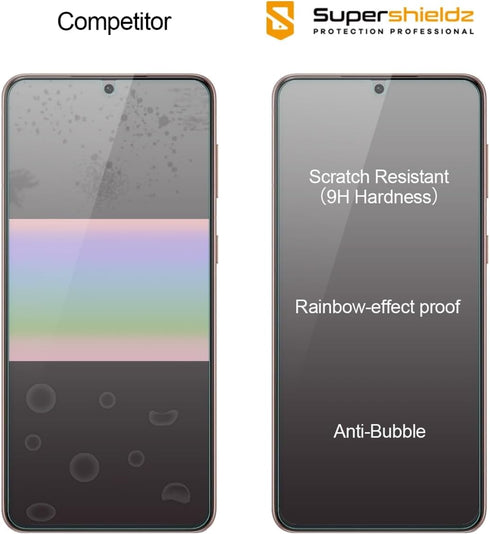 Supershieldz (2 Pack) Designed for Samsung Galaxy (S21 Plus 5G) Tempered Glass Screen Protector, Anti Scratch, Bubble Free...