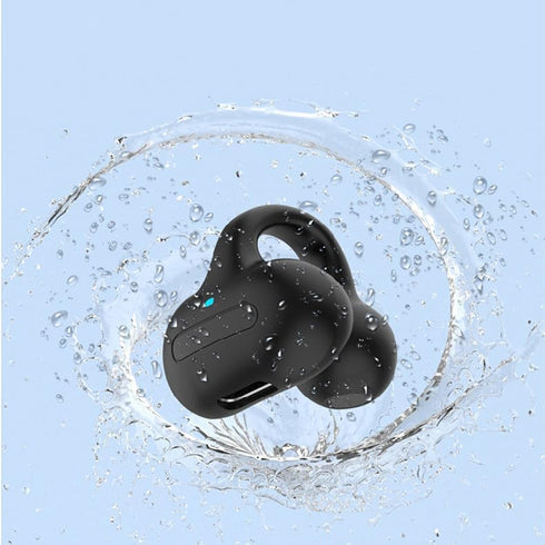 Bluetooth Ear Clip,Single Wireless Ear Bud Clip On Earbud Open Ear Headphone Bluetooth Wireless Headset Ear Clip Bone Conducting Induction Earphon...