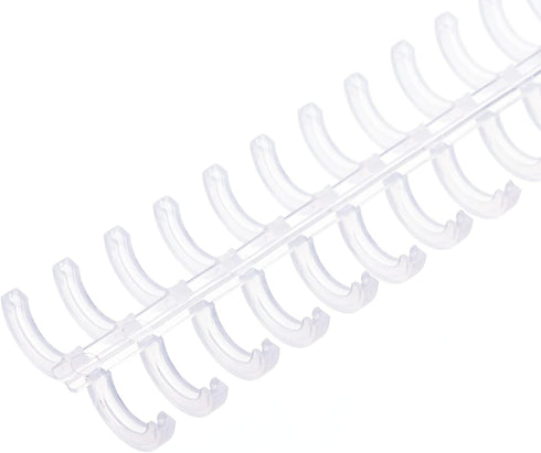 PATIKIL 30-Hole Loose Leaf Binder Ring, 10 Pcs Plastic Comb Binding Ring 60 Sheet Capacity for Notebook Office Study Supplies, Transparent...