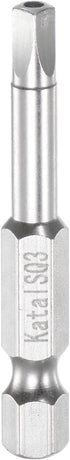 SQ3 Square Screwdriver Bit 1/4" Hex Shank 2" Length Magnetic Security Screw Driver Power Tool...