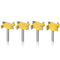 Mesee 4 Pieces 4-Wing Spoilboard Surfacing Router Bit Set, 1/4 Inch Shank Rabbet Slot Router Bits Wood Surface Flattening Cutter Woodworking Plane...