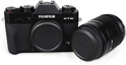 Camera Rear Lens Cap & Body Cap Cover for Fuji Fujifilm X Mount Camera X-T30 X-T20 X-T10 X-E4 X-T4 X-T3 X-PRO3 X-PRO2 X-S10 X-A10 X-A7 X-A5 X-T200...