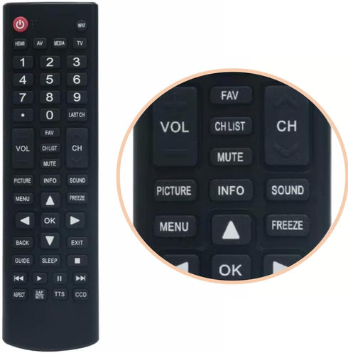 ONA50UB19E05 ONC50UB18C05 Remote Control fit for ONN 4K Ultra HD (2160P) UHD LED TVs...