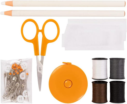 Fiskars Sewing Kit - 62-Piece Sewing Set with Case - Craft Supplies for Sewing - Clear...